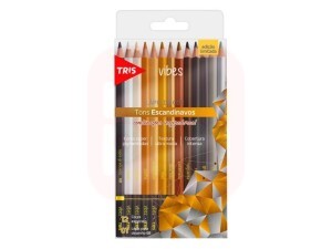 Lápis de Cor 12 Vibes Tons Encandinavos - Tris