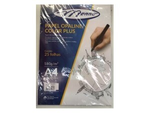 Papel Opaline Branco A4 180g 25 Folhas